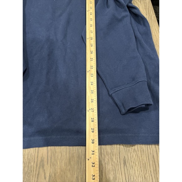 Chaps Pull Over Men Xxl Long Sleeve Sweater Blue V-Neck Zipper‎ - Picture 3 of 6